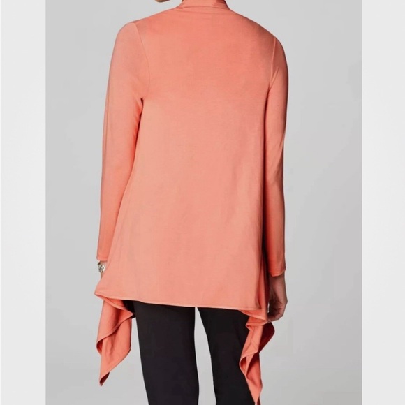 NWT J Jill Wherever Collection Open Drape Cardigan Apricot S - Picture 2 of 10
